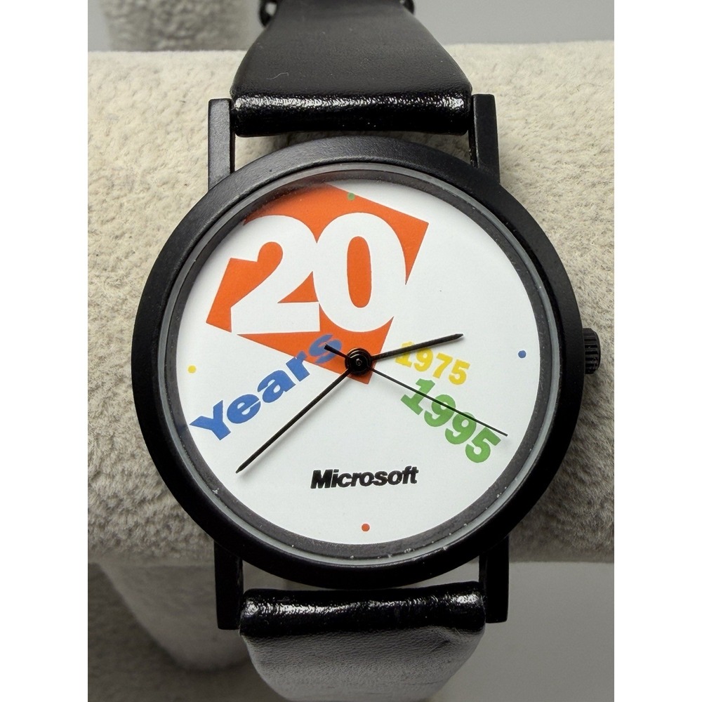 Microsoft 1995 Watch New Battery Anniversary‎ Vintage Employee 33MM 7.5"